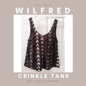 Aritzia Wilfred Scoop Neck Crinkle Tank